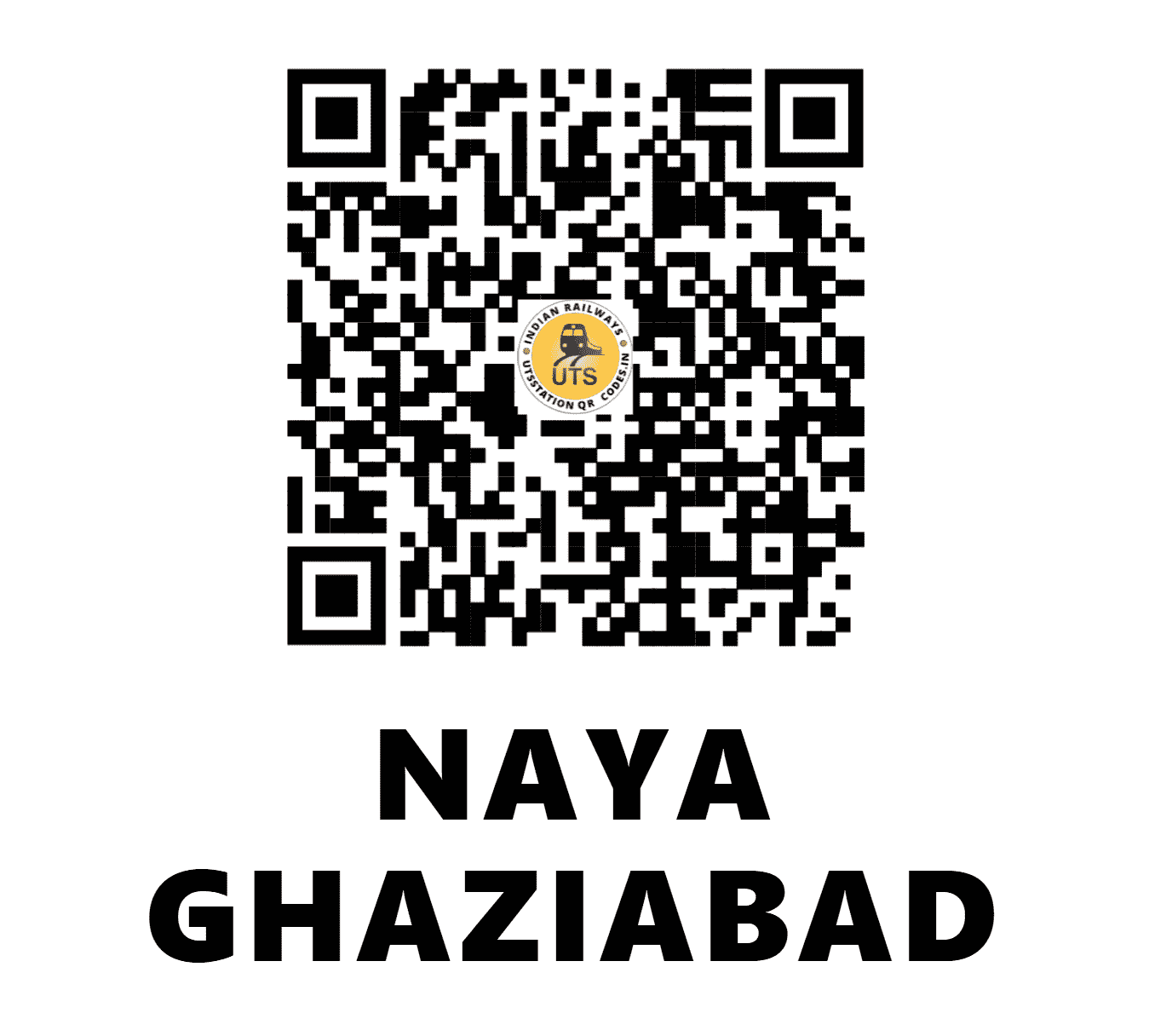 UTS QR Code for NAYA GHAZIABAD - GZN - NR (UTTAR PRADESH)